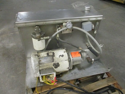 #ad Leeson Hydraulic Pump w Tank C215T17WK23 10HP 208 230 460V 26 13A Used $900.00
