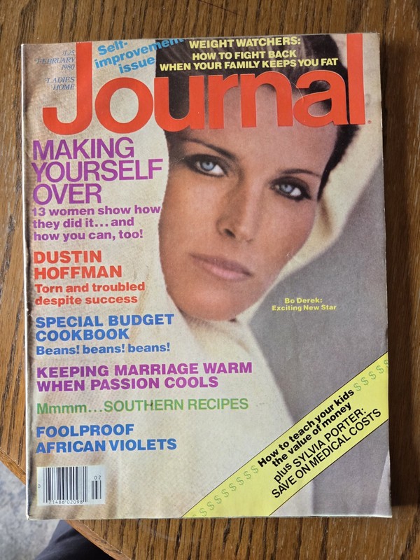LADIES' HOME JOURNAL Magazine, FEBRUARY 1980, BO DEREK Cover, DUSTIN HOFFMAN!