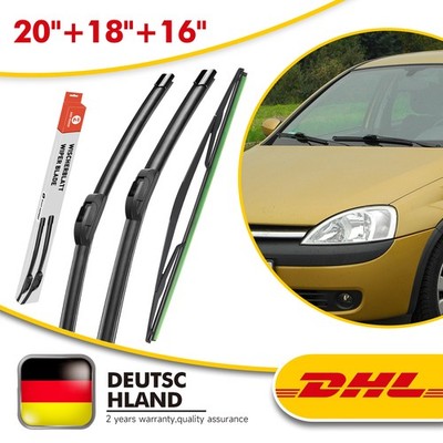 Scheibenwischer Vorne + Hinten Wischer Für Opel Corsa C | BJ 2000 - 2006 DE