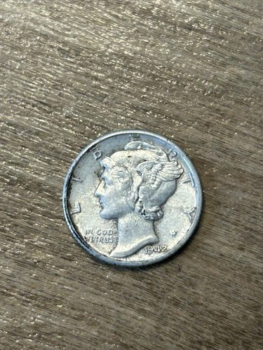 1942D Mercury Dime AU
