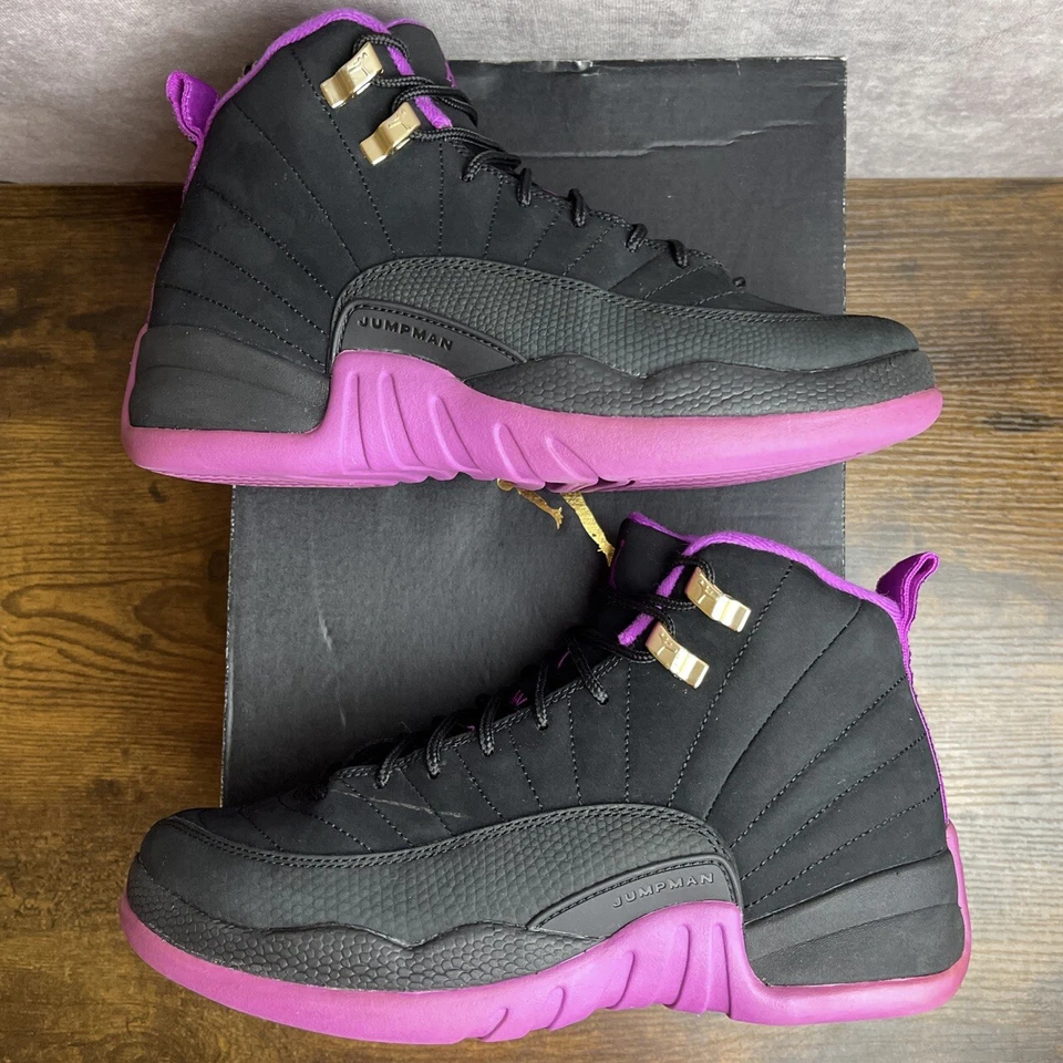 Nike Air Jordan 12 Retro GG Hyper Violet Talla 6 GS / 7.5W 510815-018 Zapatos Juveniles Foto 3 de 4