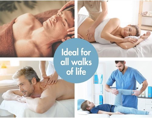 Portable Massage Table 2 Fold 55cm Wide Foldable Aluminium Beauty SPA Table Tre - Picture 8 of 9