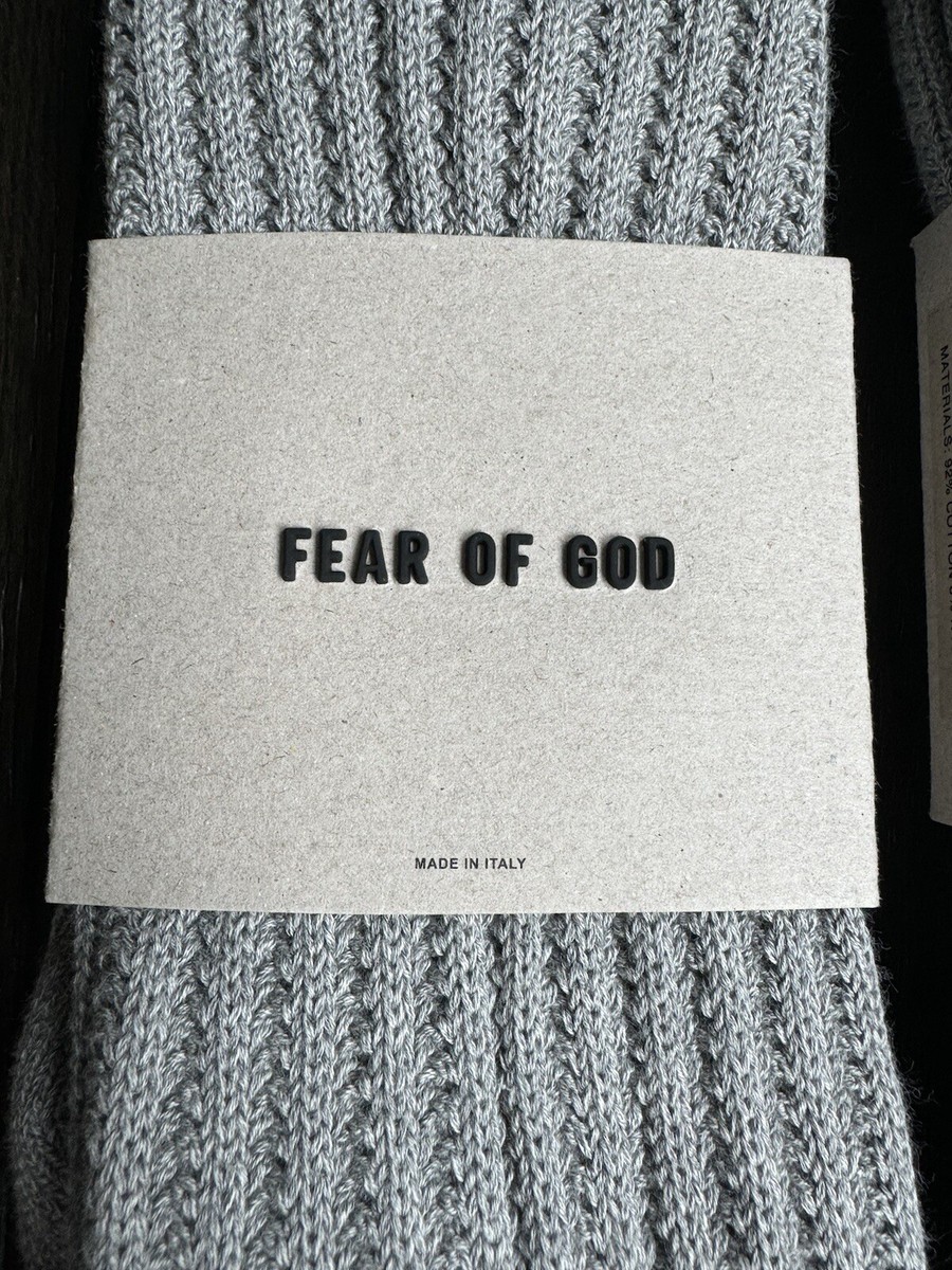FEAR OF GOD Seventh Collection Socks Light Grey Made In FEAR OF GOD Seventh Collection Socks Light Grey Made In