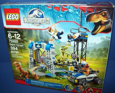lego jurassic world raptor escape 75920