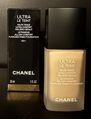 CHANEL ULTRA LE TEINT ULTRAWEAR FLAWLESS FINISH FOUNDATION BD11 NIB 1 oz