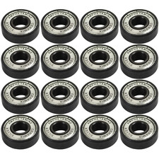 Amphetamine Inline Skate Speed Bearings Set of 16 Pre-Lubricated Ceramic Silver