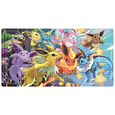 Pokemon Center Card Game Dash! Eevees Rubber Play Mat Japan | eBay