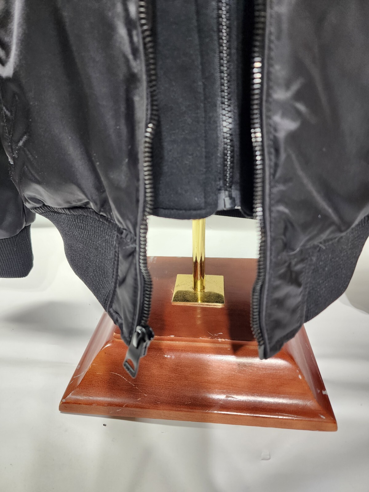 Guess Men's Black Bomber Jacket With Removable Hooded Inset Size Small