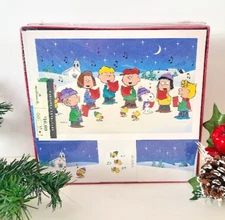 Charlie Brown Deluxe Christmas Cards Hallmark Sing a Song NEW Box of 40