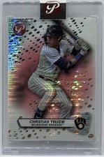 2023 Topps Pristine - Pink Pristine Refractor #8 Christian Yelich /15 MIL 🔥🔥🔥