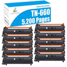 10x High Yield TN660 Toner Cartridge For Brother MFC-L2707DW MFC-L2680W HL-L2300
