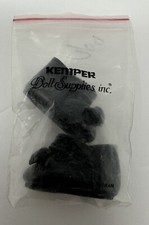 Vintage Kemper Doll Supplies Inc Black Patent Leather Doll Shoes