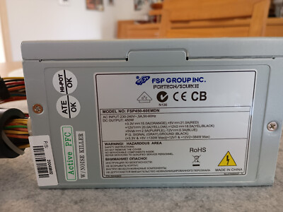 450 Watt ATX PC Netzteil FSP Group INC.