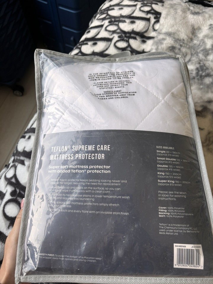 Mattress Protector Double Slumberland by Bensons Teflon Supreme Care