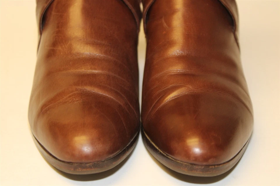 Botín Salvatore Ferragamo DESAJUSTADO Hecho en Italia para Mujer 6.5 6 Cuero UU6731 Foto 4 de 4