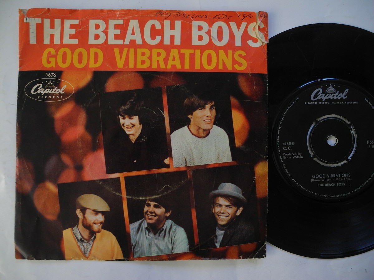 BEACH BOYS Good Vibrations / Let's Go Away 45 7