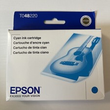 NEW SEALED Genuine EPSON Ink Cartridge TO48220 Cyan EXP 3/2011