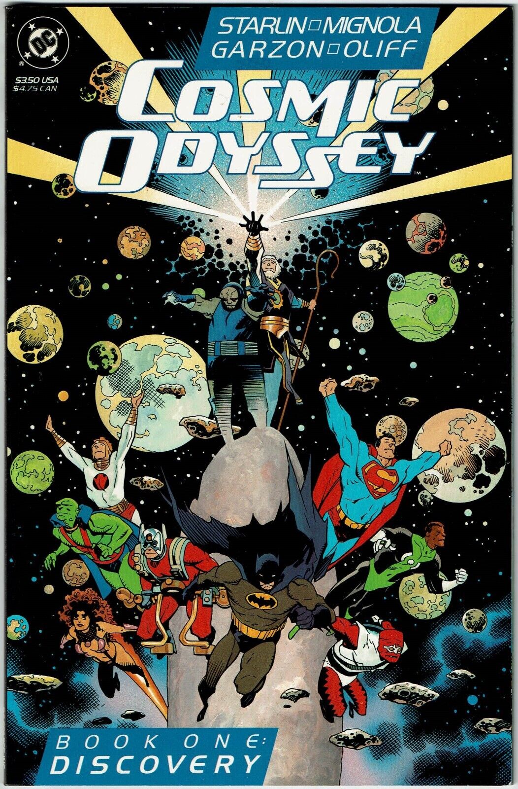 Complete COSMIC ODYSSEY Set 1 2 3 4 STARLIN Story MIGNOLA Cover & Art DC 1988 NM