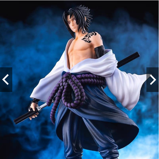 Action Figure Sasuke Uchiha Genin Anime Naruto Clássico 25cm