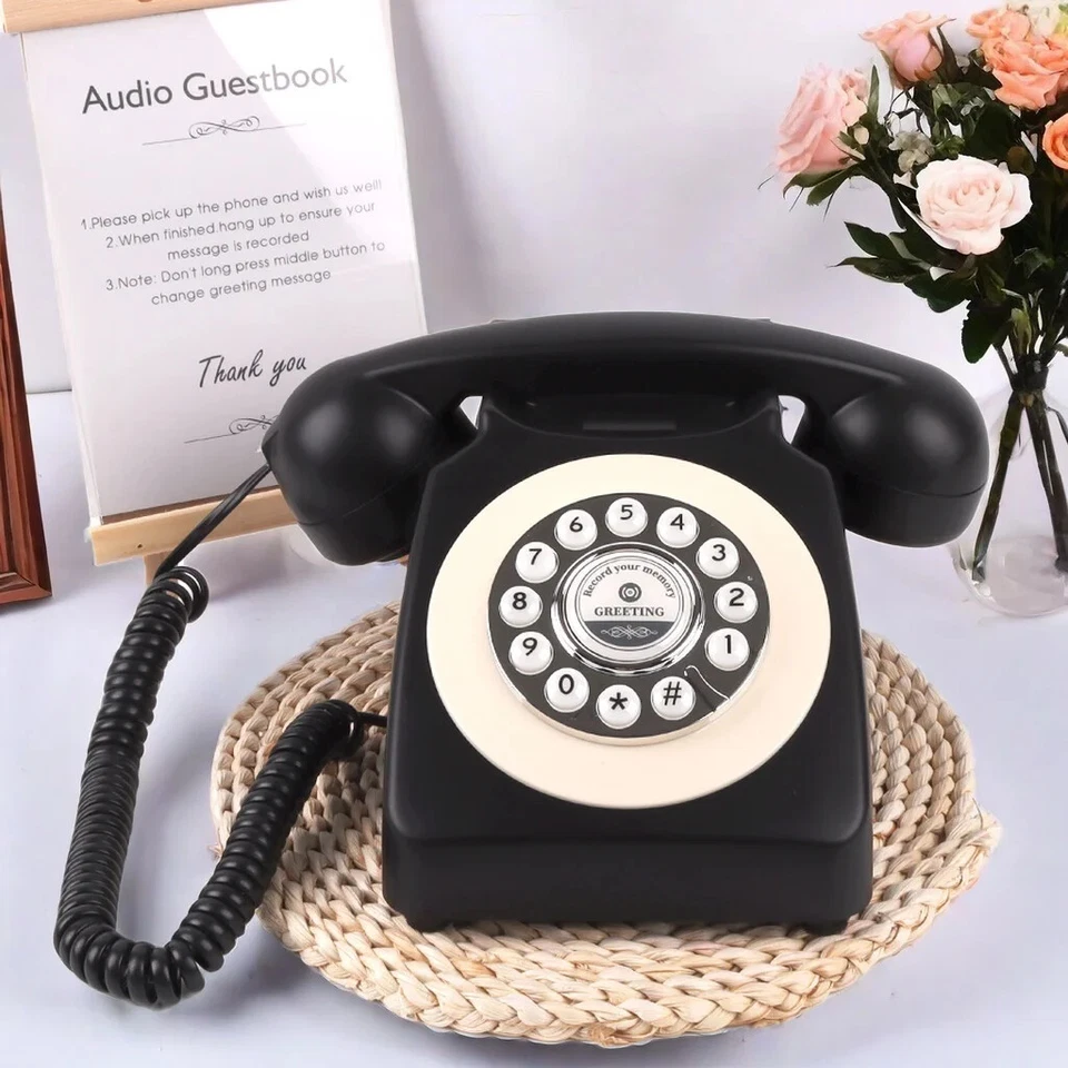 Audio Guest Book Wedding Phone Bridal Gifts Vintage Guest Book Telephone Record - Image 4 of 4