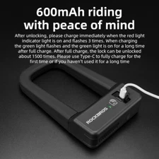 ROCKBROS Bicycle Lock Bike NFC Smart U-Lock Quick Release Secure Aluminum Alloy~