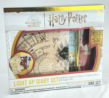 Harry Potter Light Up Diary Set with Stickers and Topper Pen