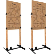 2 Pack Adjustable Target Stand Base Paper Shooting Cardboard Versatile Strong