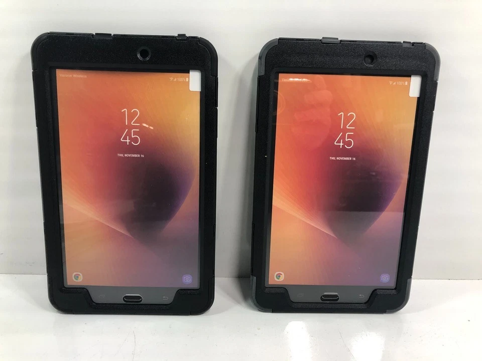 Lot of 2 Verizon Rugged Impact Absorbing Protection Case Samsung Galaxy Tab E 8" - Image 4 of 4
