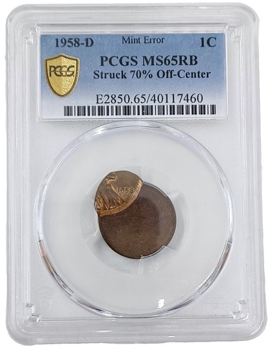 1957 PCGS XF45 Mint Error Lincoln 1c | eBay