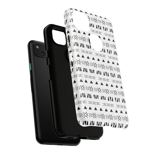 Black and White Southwestern Aztec Pattern Google Pixel Tough Cases - 第 74/131 張圖片