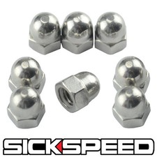 8 PC STAINLESS STEEL VALVE COVER ACORN STYLE ...