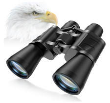 12x50 Binoculars w/Clear Low Night Large Eyepiece Waterproof Durable  Clear New