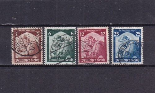 GERMANY THIRD REICH 1935 - RETURN OF THE SAAR SERIES 04 USED VALUES