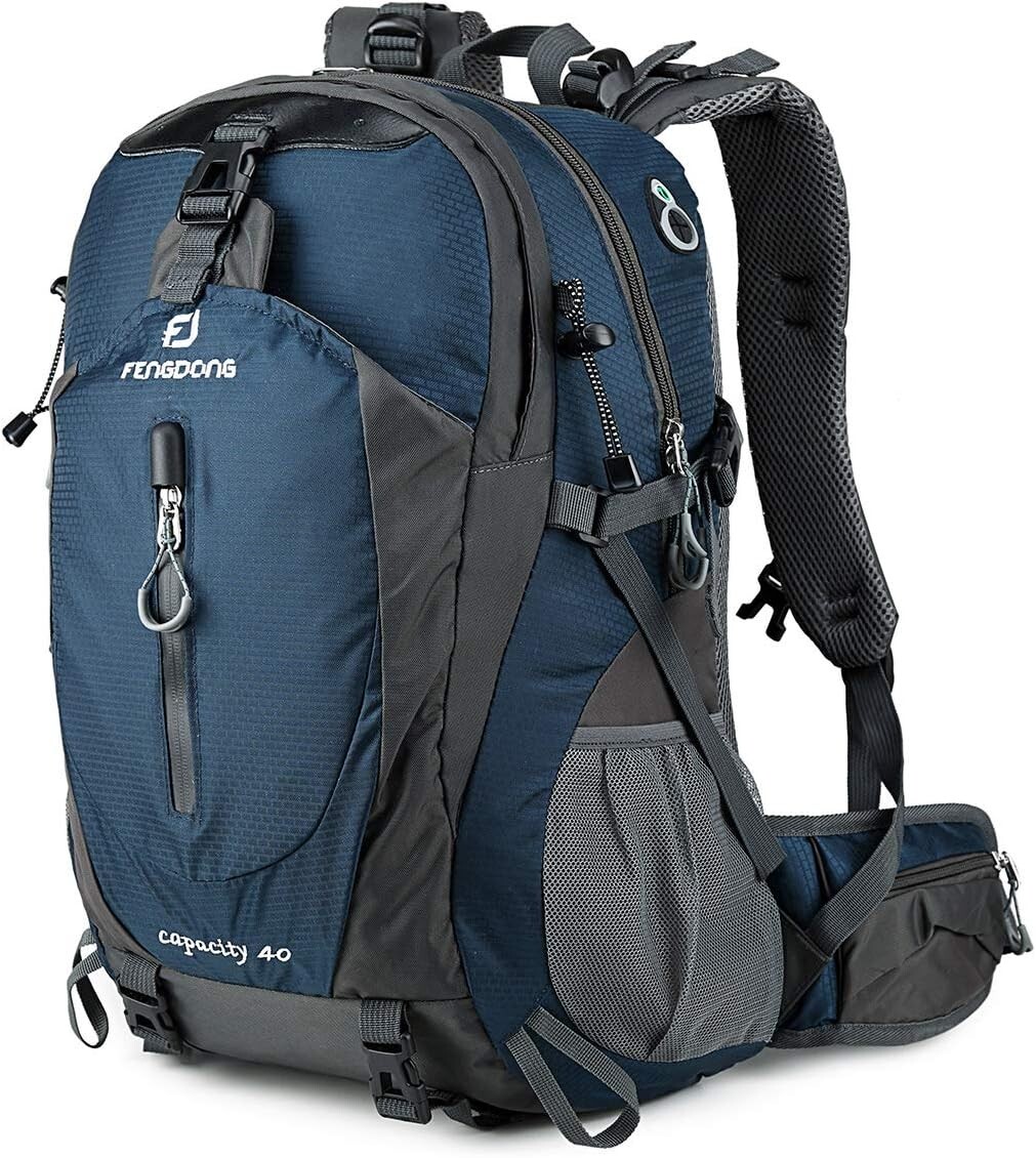 40L Waterproof Lightweight Hiking,Camping,Travel Backpack for Men Women