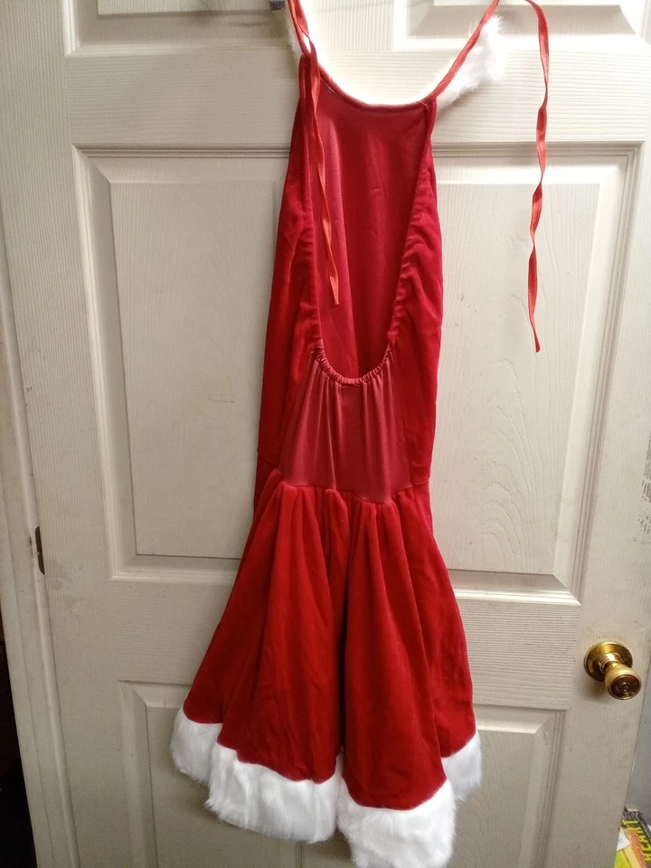 Sexy Disfraz de Sra. Claus Inspiración de Papá Noel MEDIANO 6-10 para Adultos Foto 3 de 4