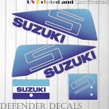 Suzuki 5 hp DT5 2 stroke outboard engine decal sticker set kit reproduction 5HP