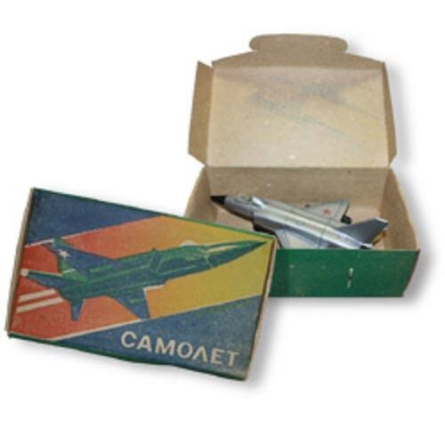 1993 SOVIET TOY AIRCRAFT MIG 23 BOXED NEW AND PERFECT