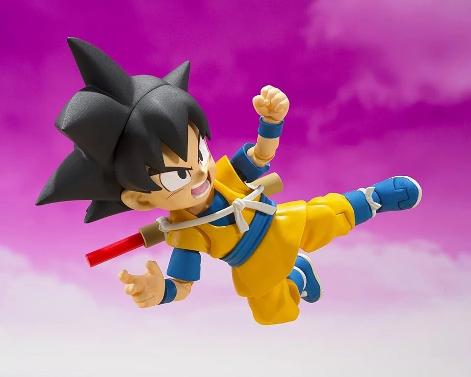 SON GOKU MINI DRAGON BALL DAIMA SH FIGUARTS BANDAI 7 CM NUOVA ORIGINALE - Immagine 4 di 4