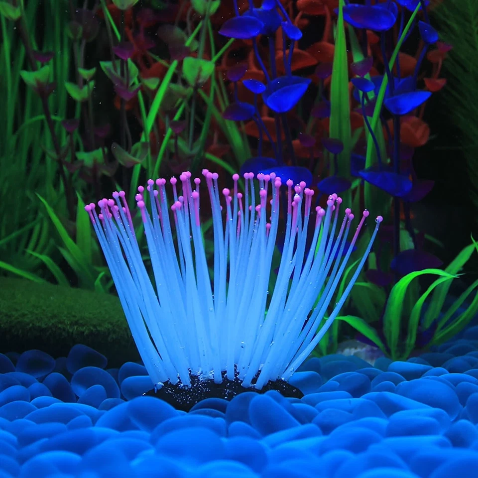 Silicone Simulated Sea Anemone Decora Luminous Fish Tank Landscaping Decoration - Image 4 of 4