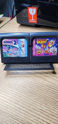 Sonic 2 and Dynamite Headdy Sega Game Gear Bundle