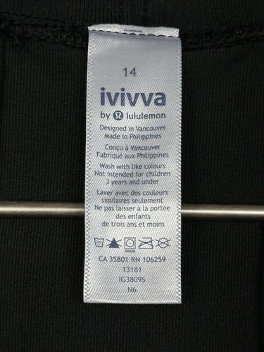 Ivivva By Lululemon Set To Go Hoodie Rulu Size 14 Black 50772 - Picture 6 of 6