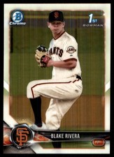 Blake Rivera 2018 Bowman Draft #BDC-80 Giants MLB READ FREE SHIP AutographDen