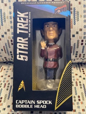 BIF BANG POW! Star Trek The Wrath Of Khan Captain Spock Bobble Head 