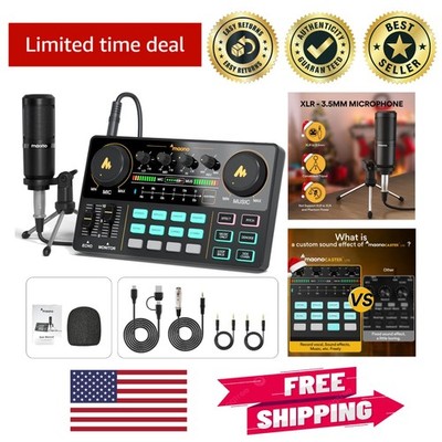 Lightweight Podcast Equipment Set with 3.5mm Microphone for PC & Smartphone