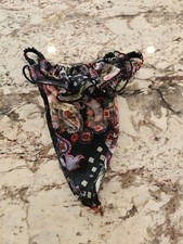 True Vintage Gold Label Victoria's Secret Sheer Embroiderd T Back Thong