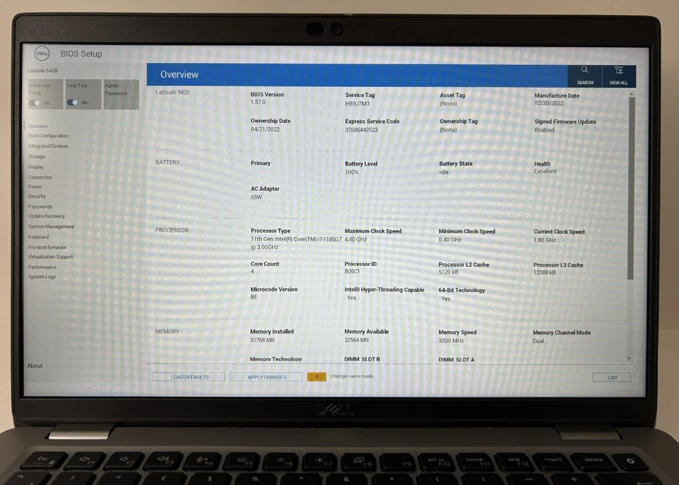 Dell Latitude 5420 · i7-1185G7 · 32GB · 512GB, photo 3 of 5