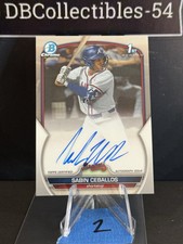 2023 Bowman Draft Sabin Ceballos 1st Prospect Auto Atlanta Braves - 2