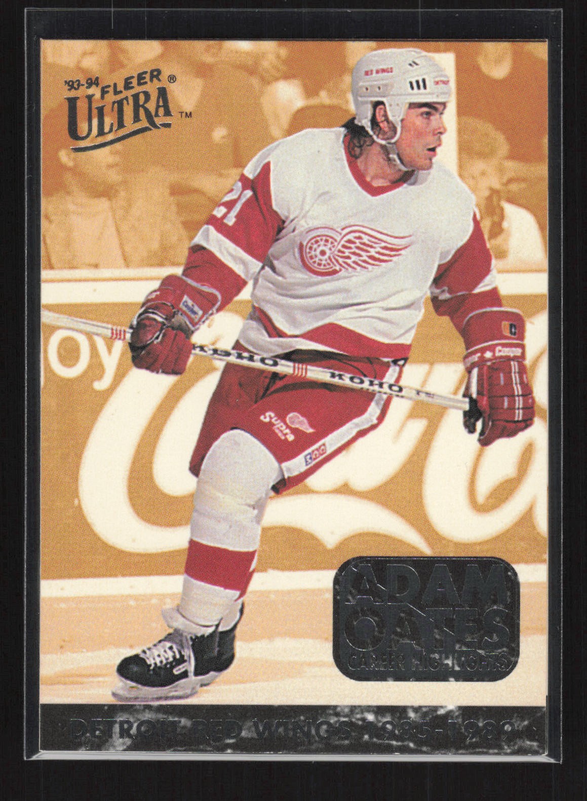 1993-94 Ultra #4 Adam Oates Adam Oates Career Highlights