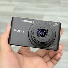 Sony DSC-W830 CyberShot 20.1MP Digital Camera Black 8x Zoom w/Battery Tested