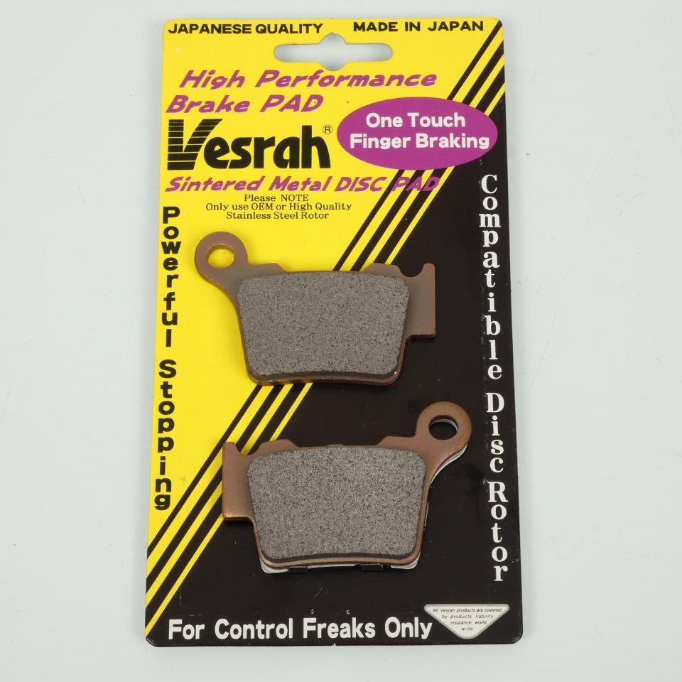 Plaquette de frein Vesrah VD997JL moto Husqvarna 125 CR freinage AR